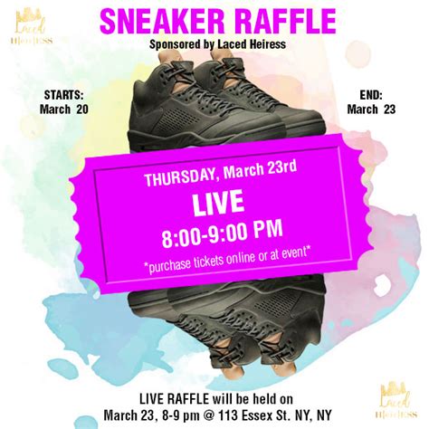 sneaker raffle download.